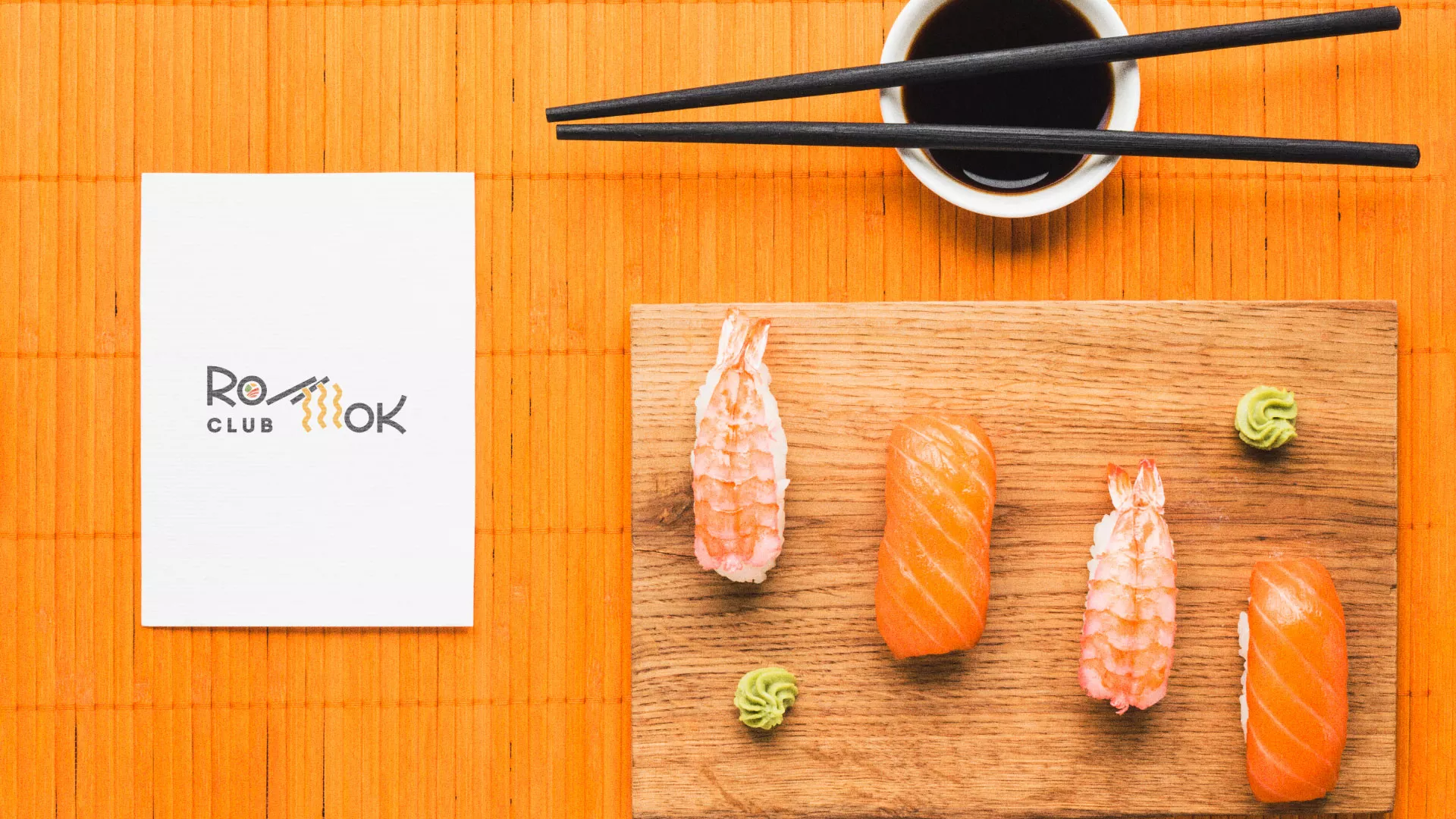 Создание логотипа суши-бара «Roll Wok Club» в Инте