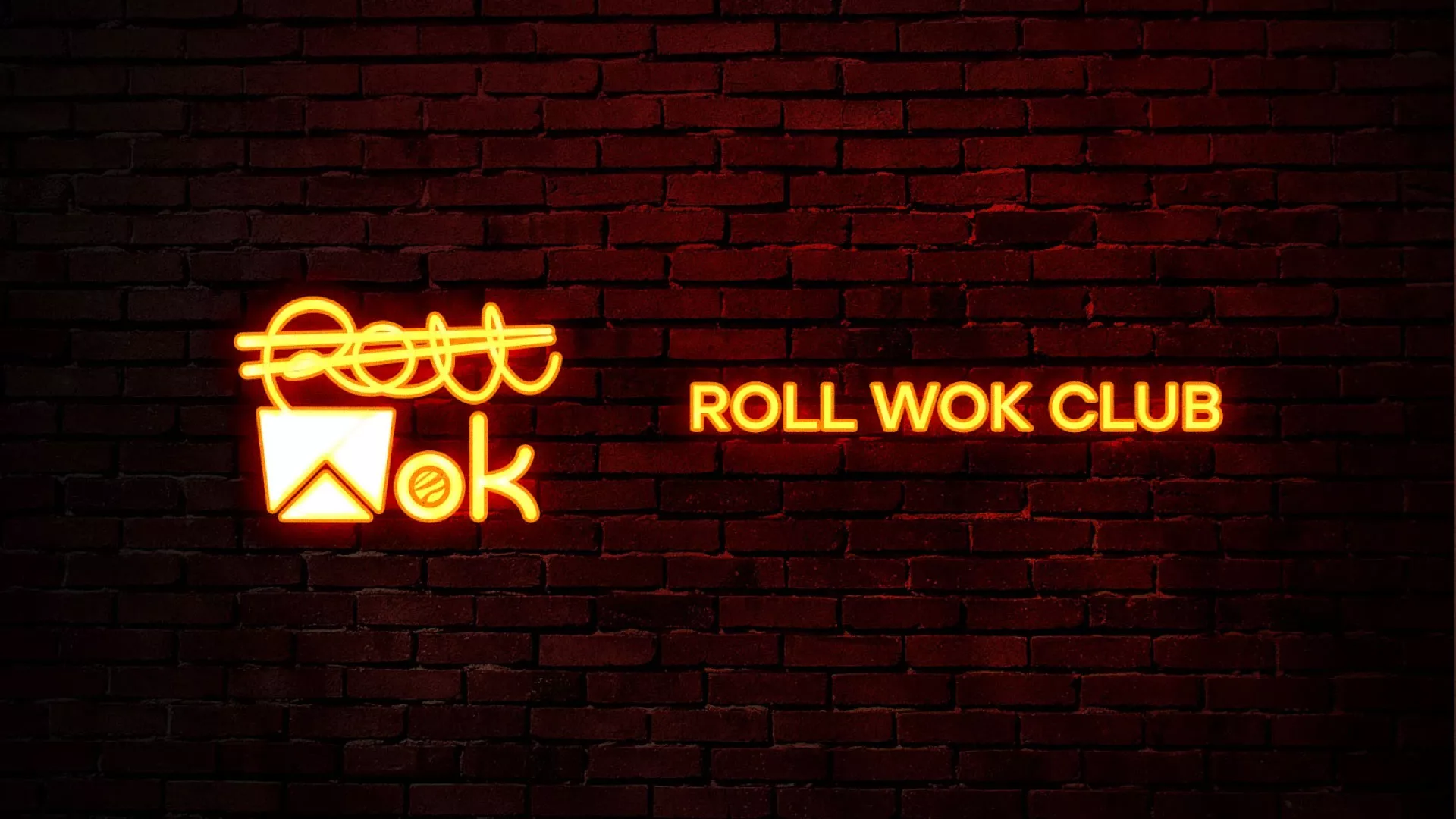 Разработка интерьерной вывески суши-бара «Roll Wok Club» в Инте